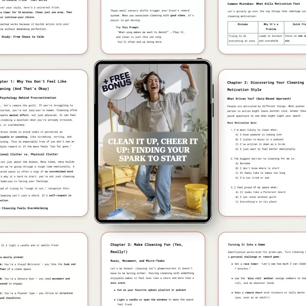 Clean It Up, Cheer It Up: Finding Your Spark to Start – A Practical Guide for Anyone Asking “how do i get motivated to clean”