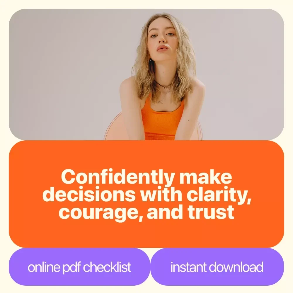 The Confident Decision-Maker’s Checklist: Take Charge with Clarity and Courage – Boost Your Decision-Making Confidence Today