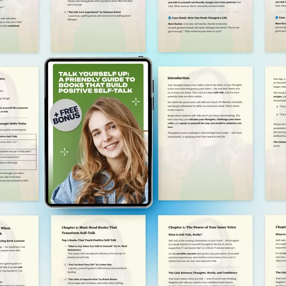 Talk Yourself Up: A Friendly Guide to Books That Build Positive Self-Talk | Self-Help Guide & eBook