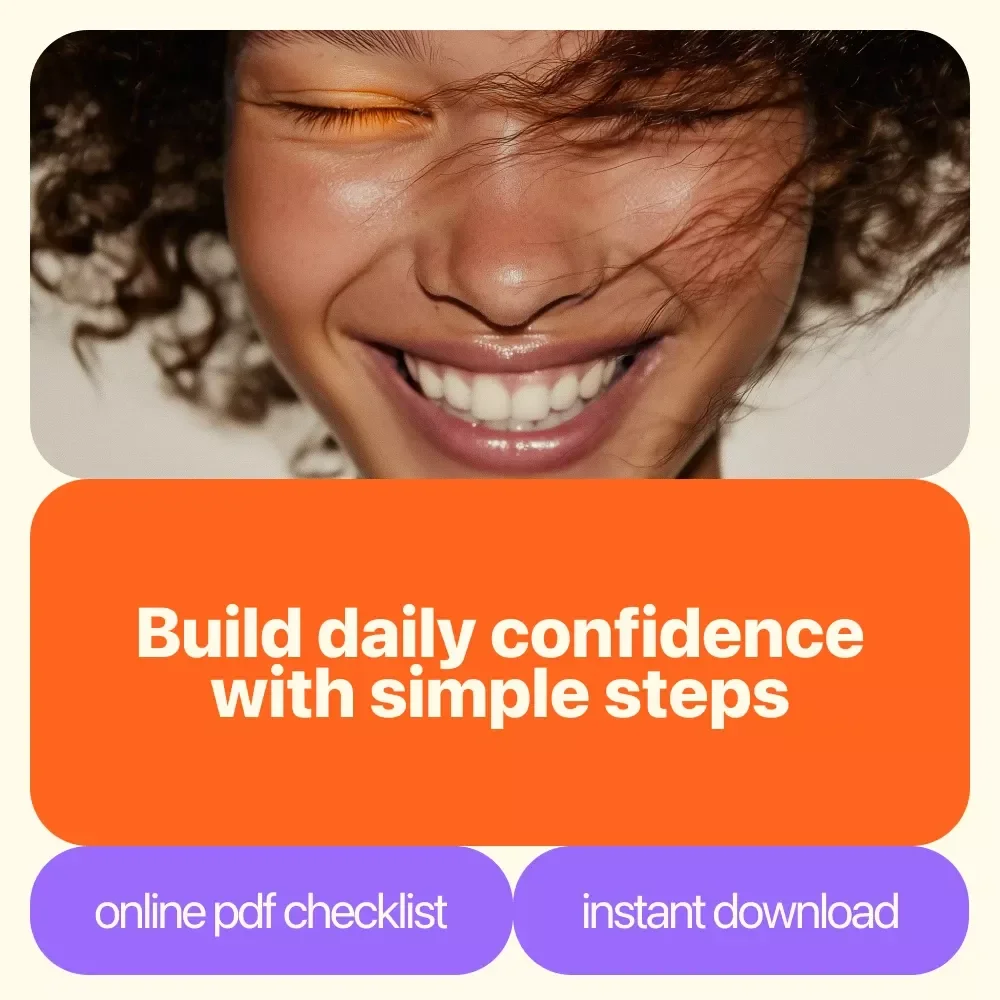 The Radiant Confidence Action Checklist: Your Daily Boost to Shine Bright | Confidence Building Guide