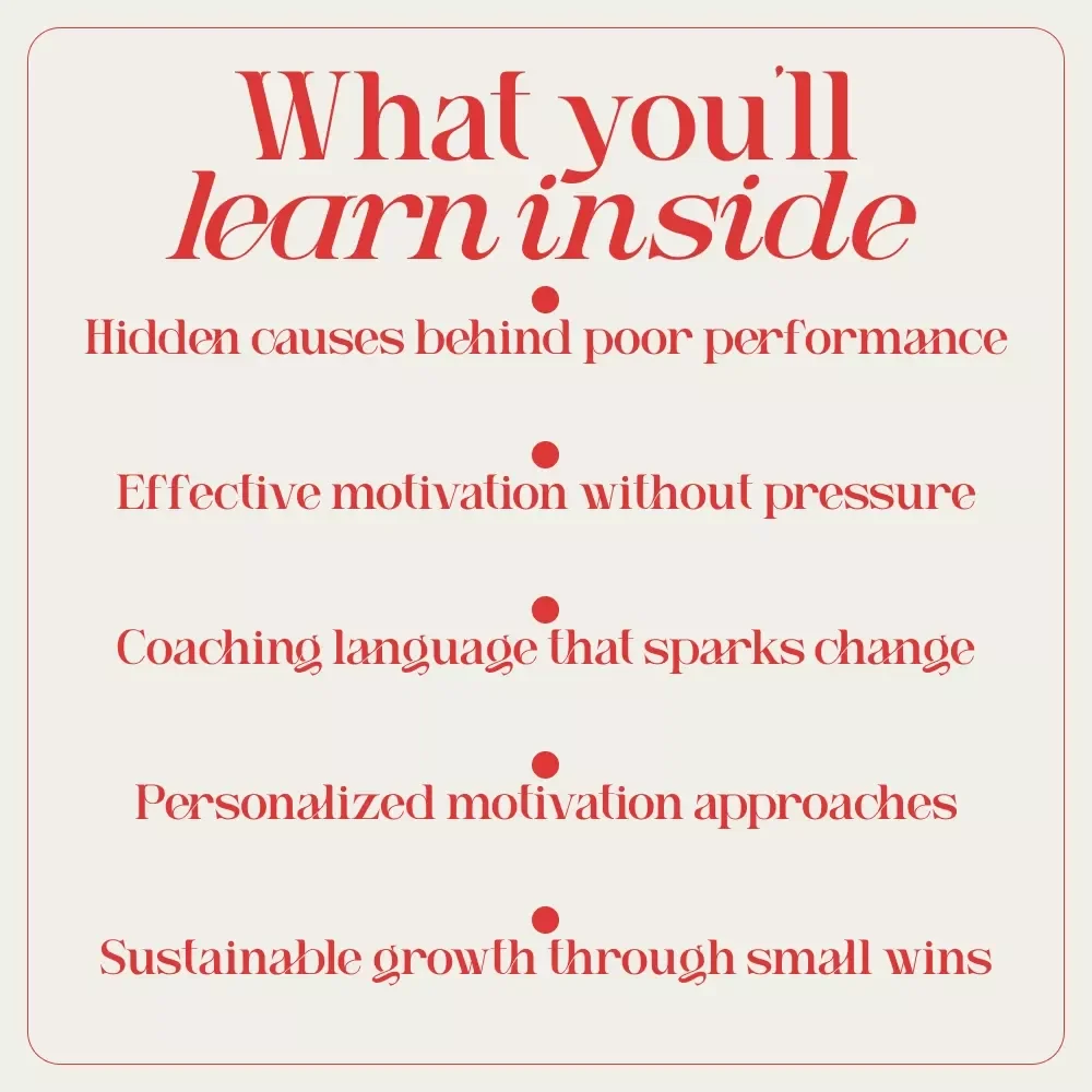 From Struggle to Spark: How to Motivate Low-Performing Employees with Confidence and Care | Practical Leadership Guide for Managers & Team Leads | how to motivate low performing employees