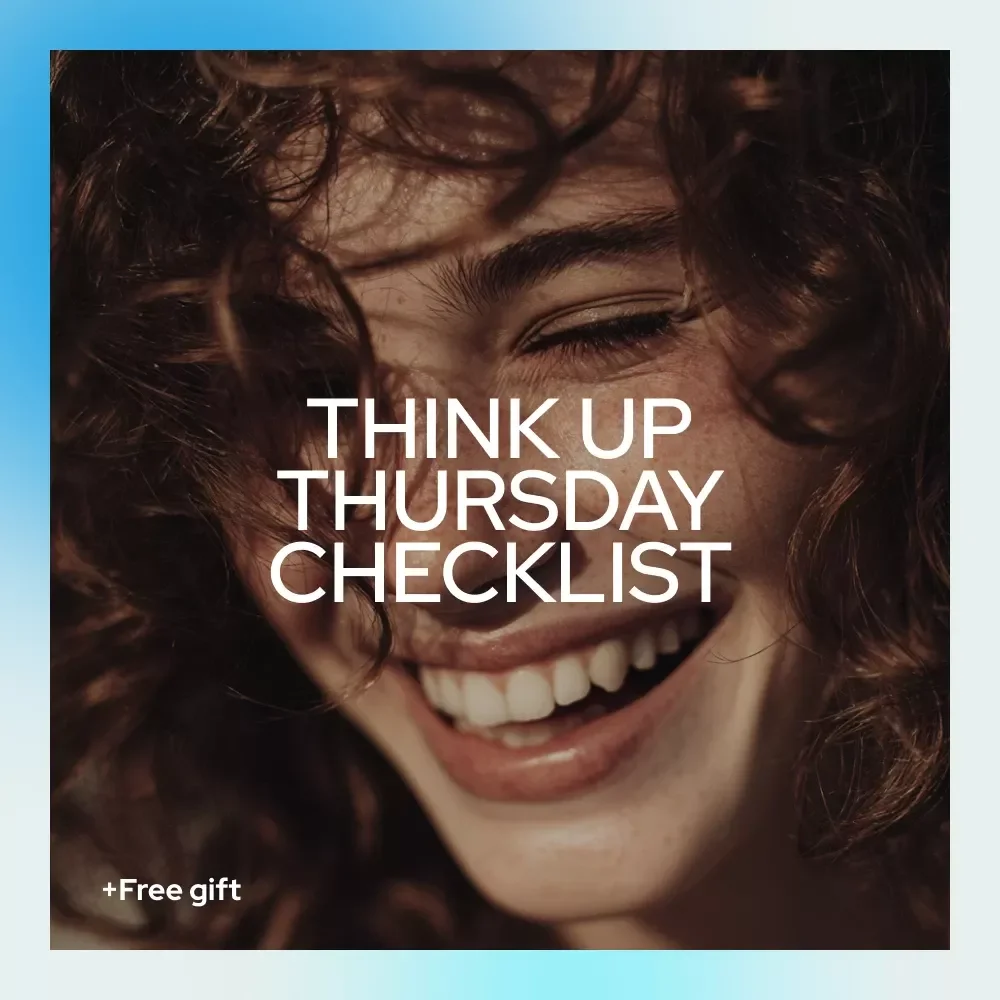 Think Up Thursday Checklist: Your Weekly Power-Up Plan for Positive Thinking, Focus, and Motivation