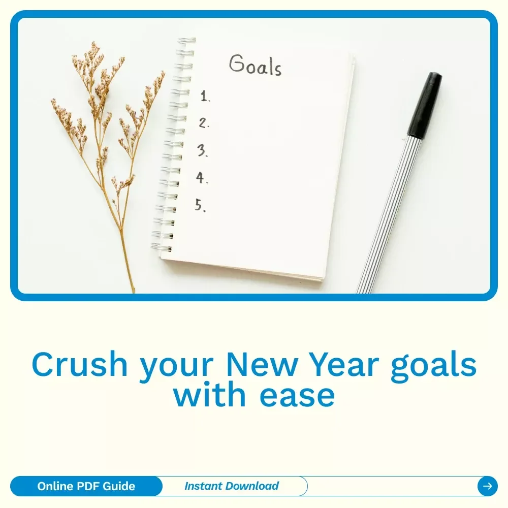 Fresh Start: Your Ultimate Guide to Crushing New Year Goals - eBook, Digital Download, Goal-Setting Guide