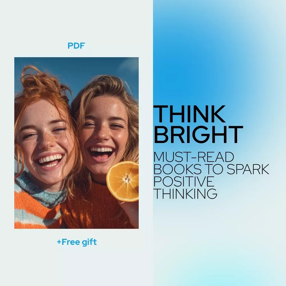 Think Bright: Must-Read Books to Spark Positive Thinking | Inspirational Guide Featuring Books to Help With Positive Thinking | Digital Download