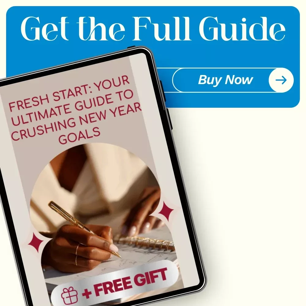 Fresh Start: Your Ultimate Guide to Crushing New Year Goals - eBook, Digital Download, Goal-Setting Guide