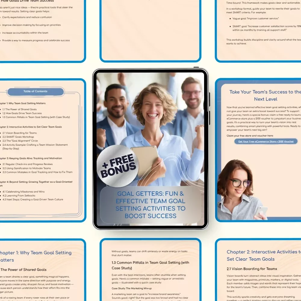 Goal Getters: Fun & Effective Team Goal Setting Activities to Boost Success - A Digital Guide for Team Building and Success
