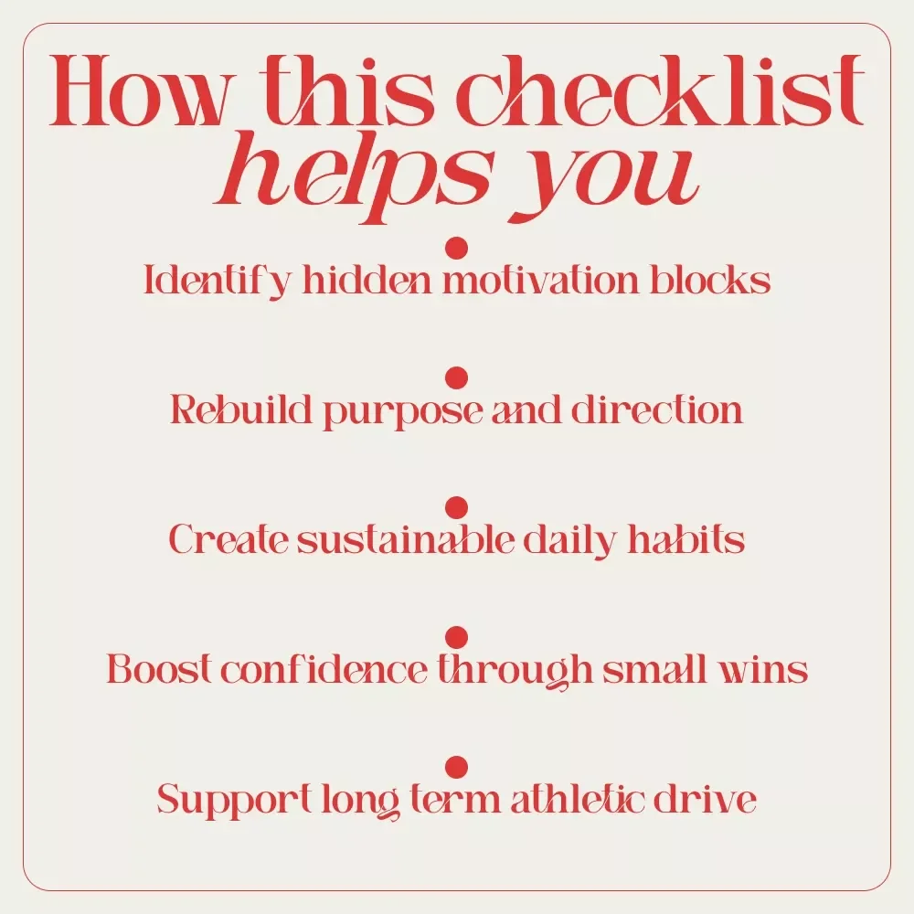 Motivation Mastery: The Ultimate Checklist to Ignite Unmotivated Athletes | How to Motivate Unmotivated Athletes for Coaches, Parents & Trainers
