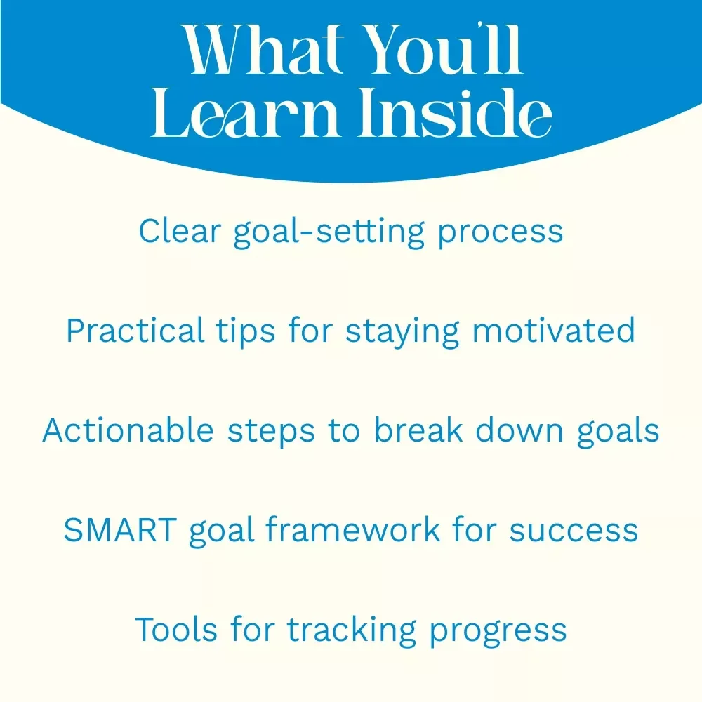 Goal Getter: Your Step-by-Step Guide to Setting and Crushing Goals | Digital Download eBook for Success