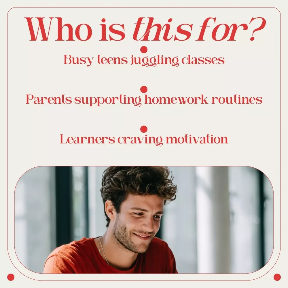 The “Homework Hustle” Checklist: 10 Fun Steps to Crush Procrastination and Get Stuff Done | Digital Download for Students | how to get motivated to do homework