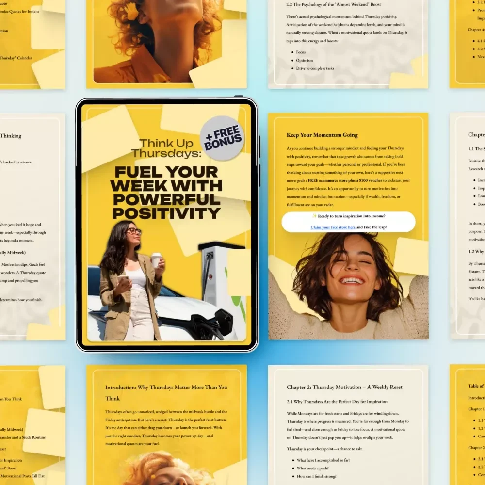 Think Up Thursdays: Fuel Your Week with Powerful Positivity – Thursday Motivation, Positive Thinking Guide