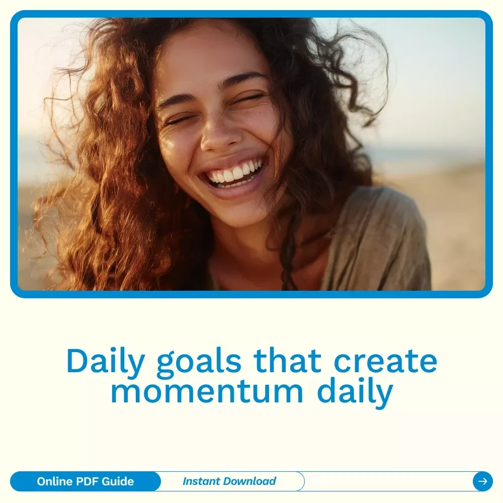 Daily Wins: Mastering the Art of Setting Goals That Get You Moving | Digital Guide on How to Set Daily Goals, Productivity & Habit Building