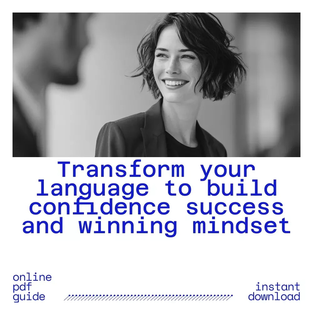 Speak Success: The Words That Shape Winners | Guide to Powerful Words for Success | Confidence Language, Mindset Shift, Personal Growth Digital Download