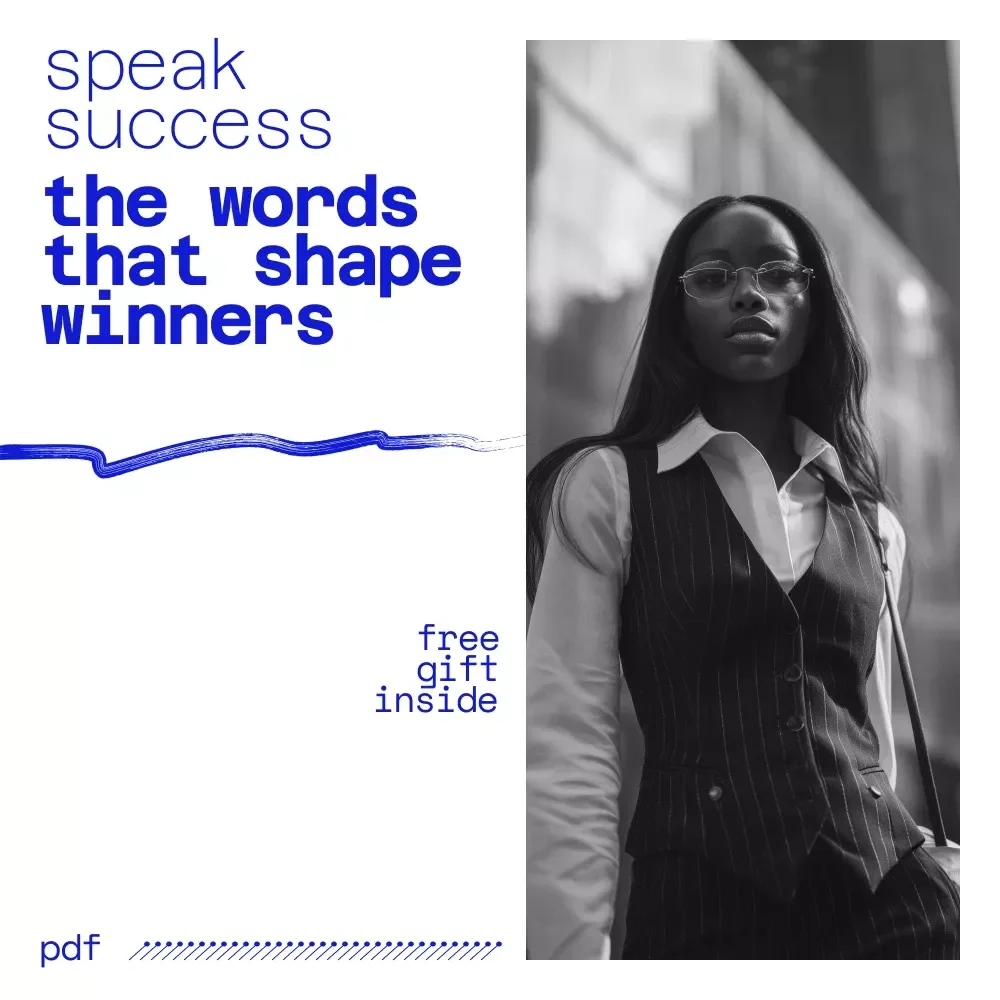 Speak Success: The Words That Shape Winners | Guide to Powerful Words for Success | Confidence Language, Mindset Shift, Personal Growth Digital Download