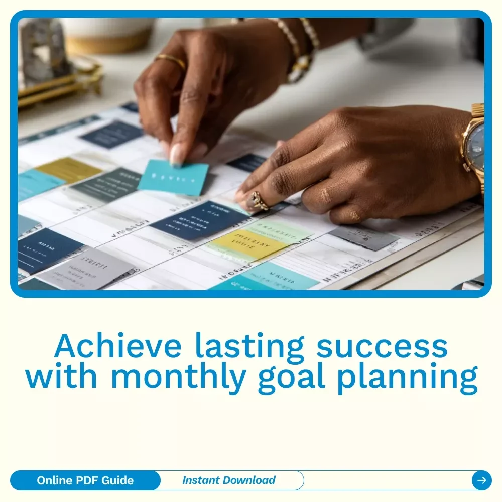 Small Steps, Big Wins: Real-Life Monthly Goals That Work - Digital Downloadable Guide for Personal Growth, Health, Finance, and More