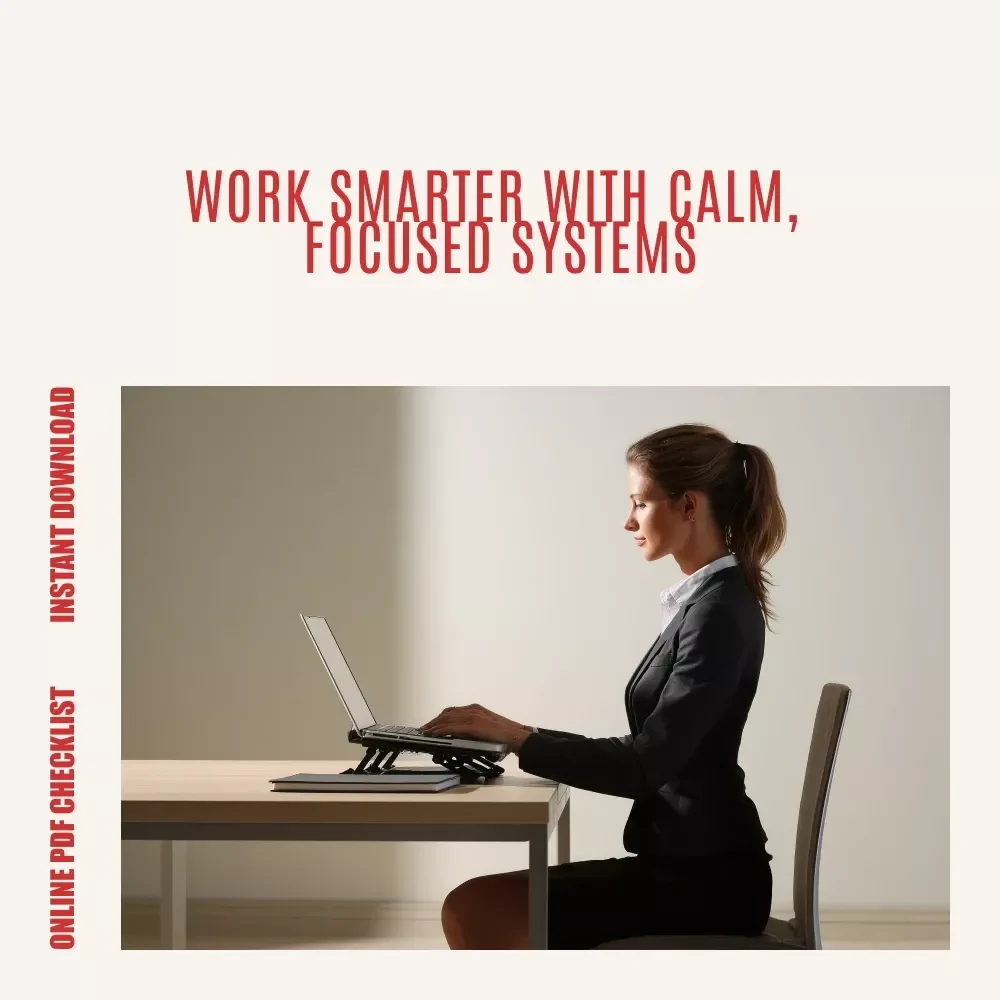 The Get-It-Done Checklist: Your No-Stress Blueprint to Work Smarter (Not Harder) | Digital Productivity Checklist for How to Become Efficient at Work