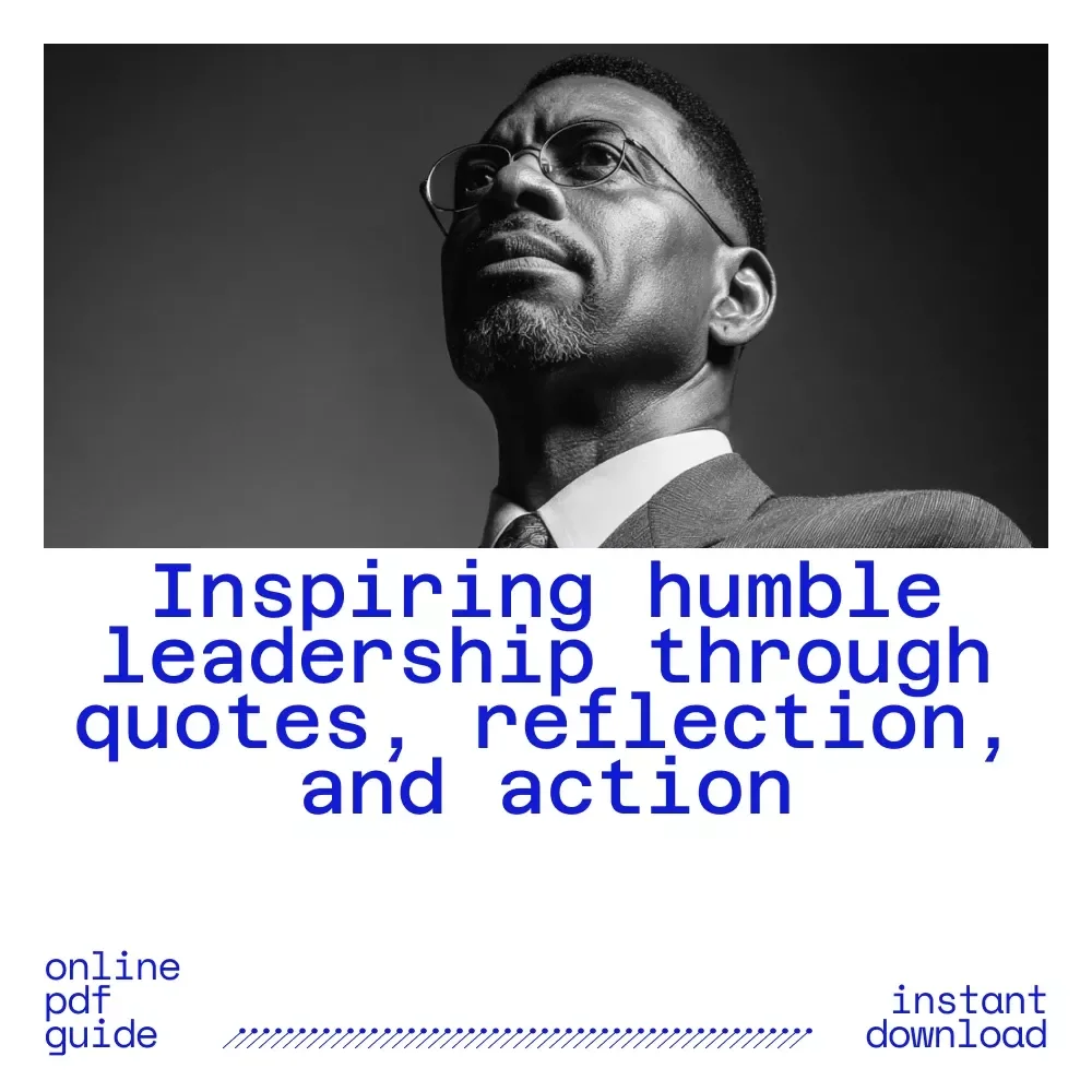 Leading with Grace: Humble Quotes to Inspire True Leadership | Leadership Quotes eBook | Humble Leadership Guide | Digital Download