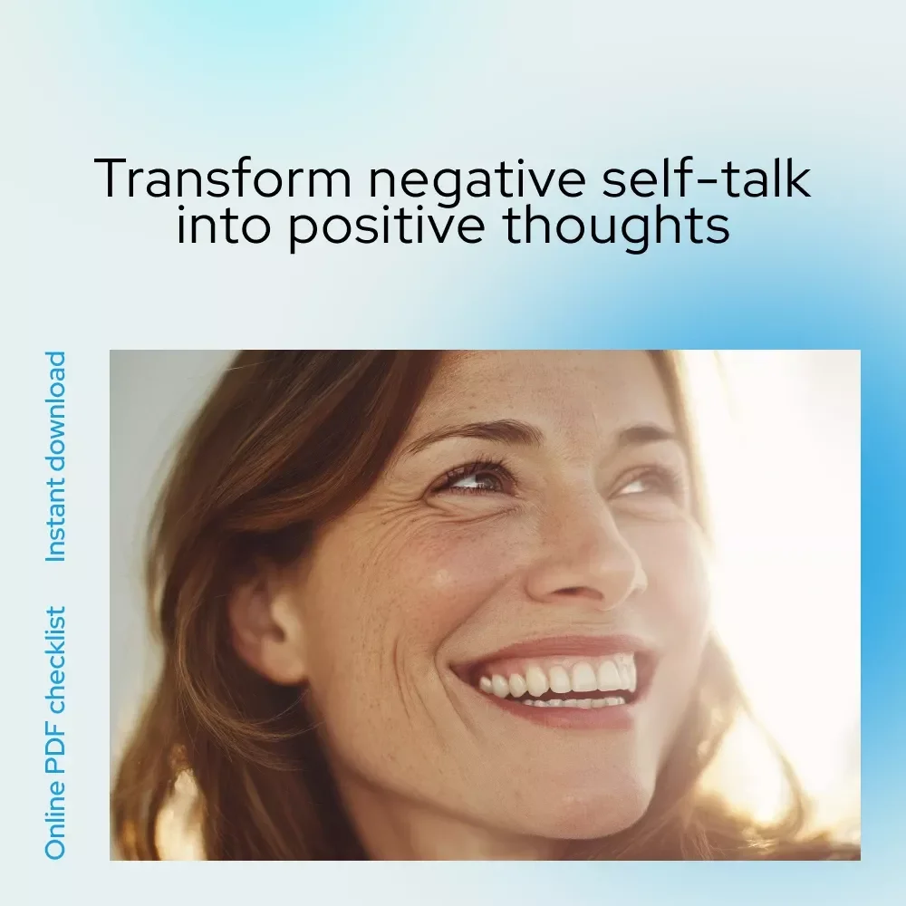 Talk Yourself Up! — The Positive Self-Talk Power Checklist | Transform Negative Thoughts & Boost Confidence