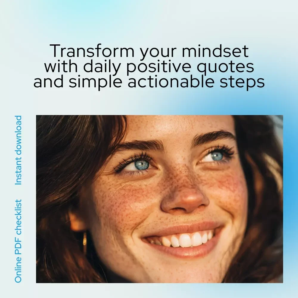 Pocket Power: Your Positive Attitude Quote Checklist - Short Positive Attitude Quotes for Daily Inspiration