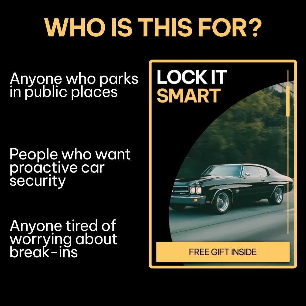 Lock It Smart – Car Theft Prevention Guide, Vehicle Security eBook, Smart Parking Checklist, AI Prompts for Car Safety, Digital Download