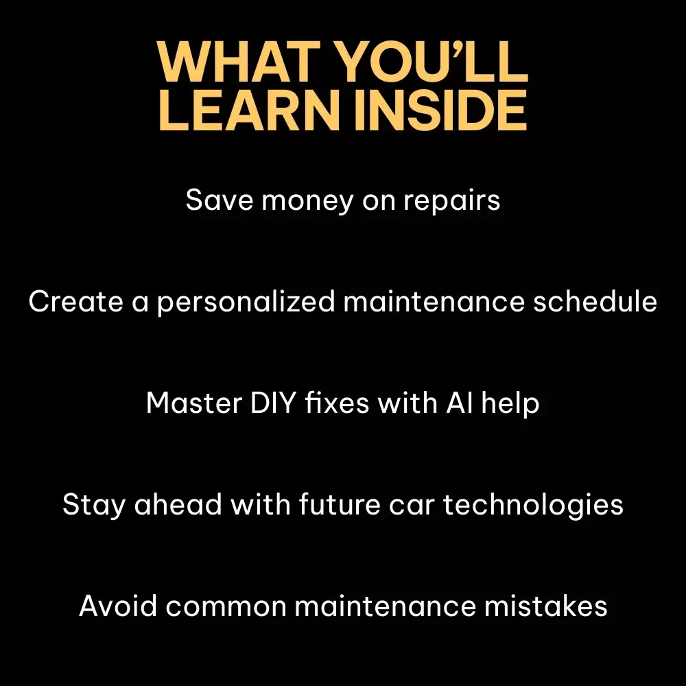 The Savvy Driver’s Maintenance Handbook: A Simple Car Maintenance Schedule Guide with AI Tools