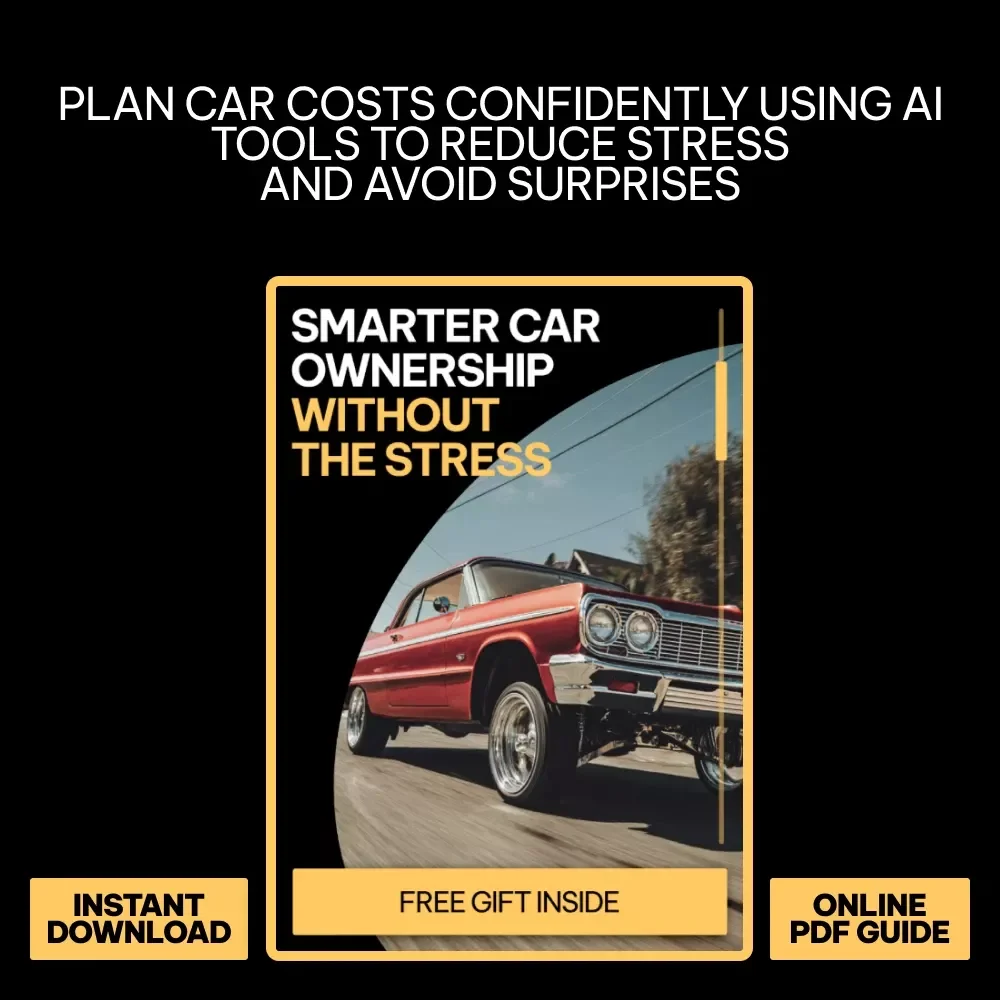 Smarter Car Ownership Without the Stress – Practical eBook Guide to ai for planning car ownership budget, Predict Hidden Costs, Plan Repairs & Make Confident Car Decisions
