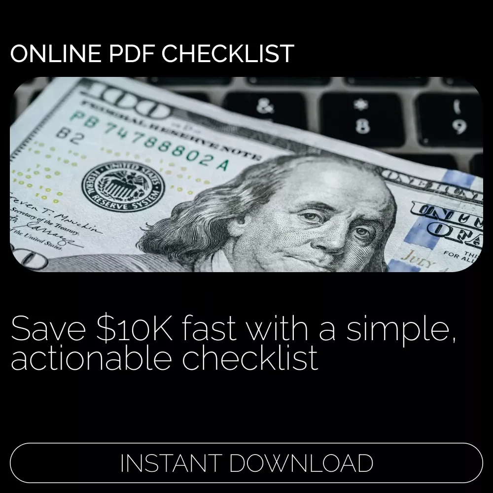Save $10K in 6 Months Checklist 💸✅ | Digital Budget Planner, Savings Challenge, Money Goal Tracker, Personal Finance Guide