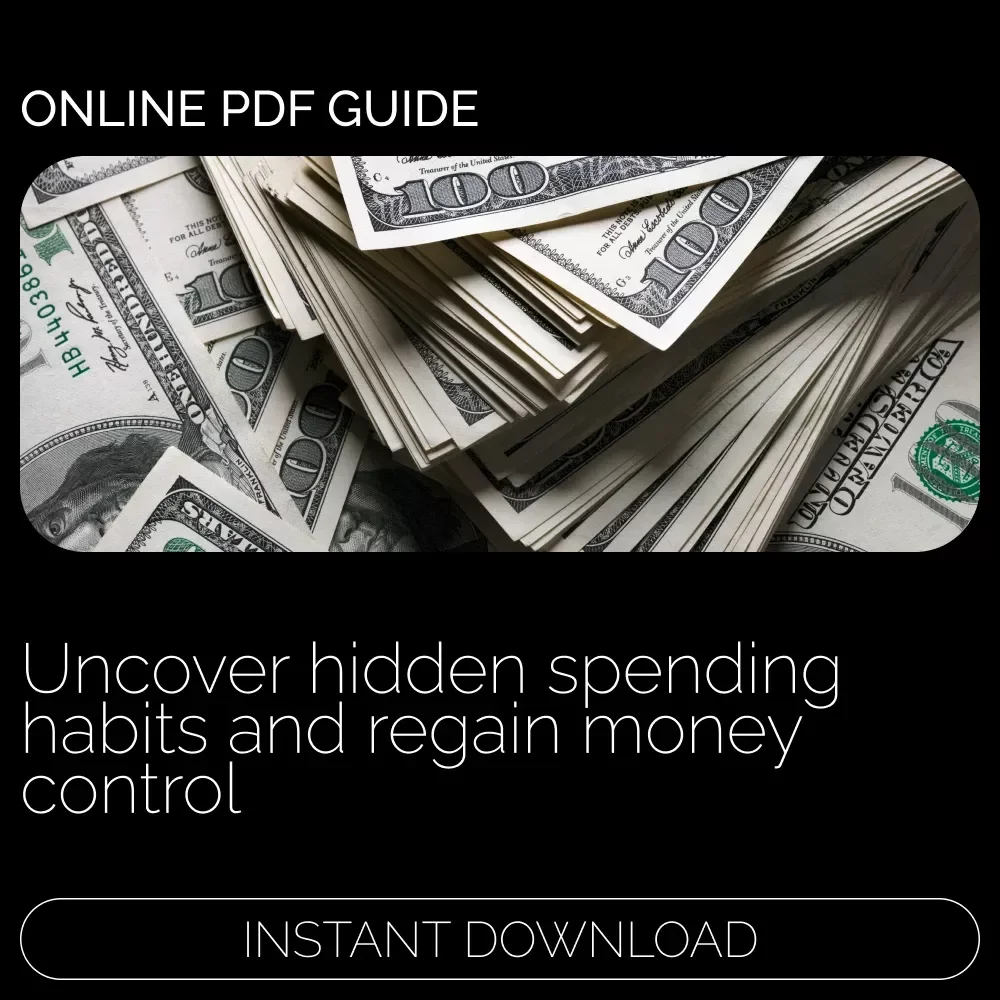 How to Track Hidden Spending Patterns and Take Control of Your Money – Digital Budgeting Guide, Personal Finance eBook, Money Tracking Checklist Download