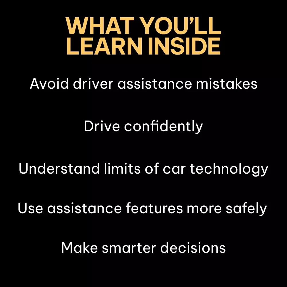 Smart Driving Explained – Driver Assistance Systems Guide, ADAS eBook for Modern Cars, AI Driving Features, Safer Everyday Driving Digital Download