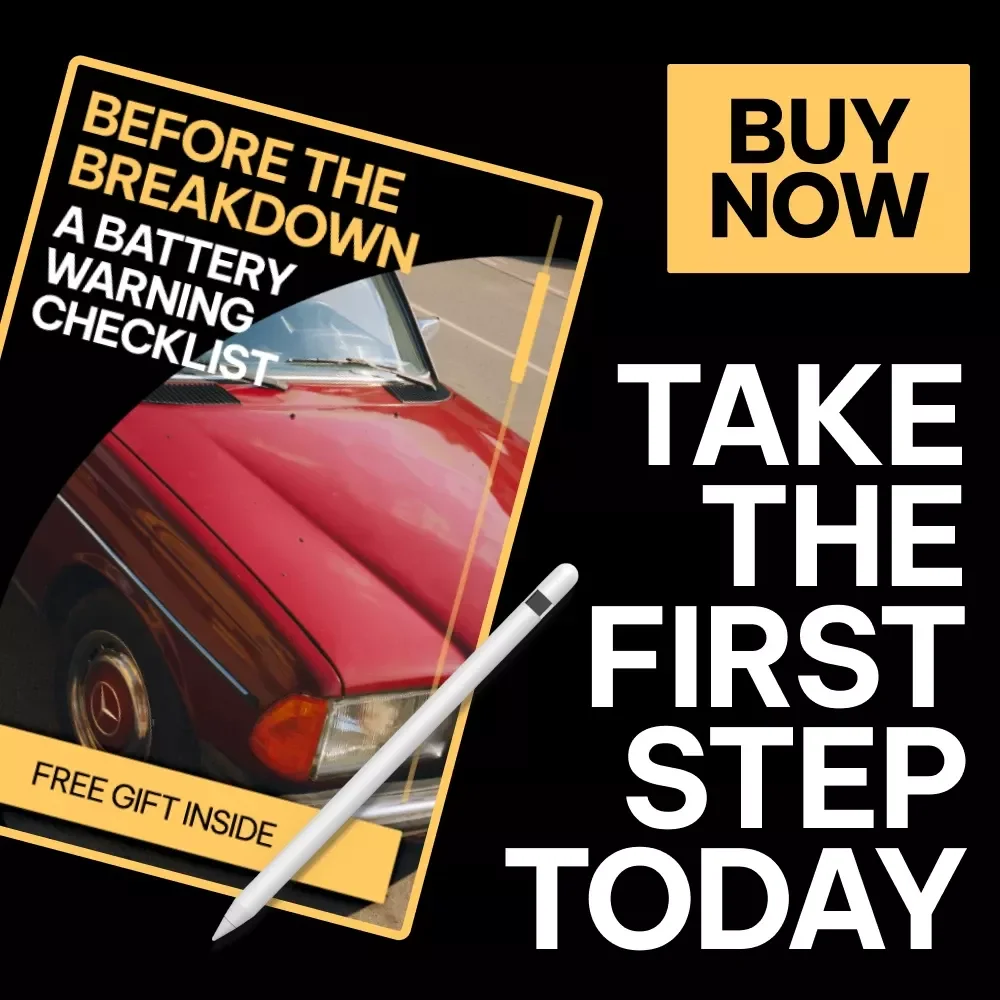 Before the Breakdown: A Battery Warning Checklist | Instant Download Car Battery Health Guide | Printable Signs a Car Battery Is Dying Checklist, Vehicle Maintenance PDF