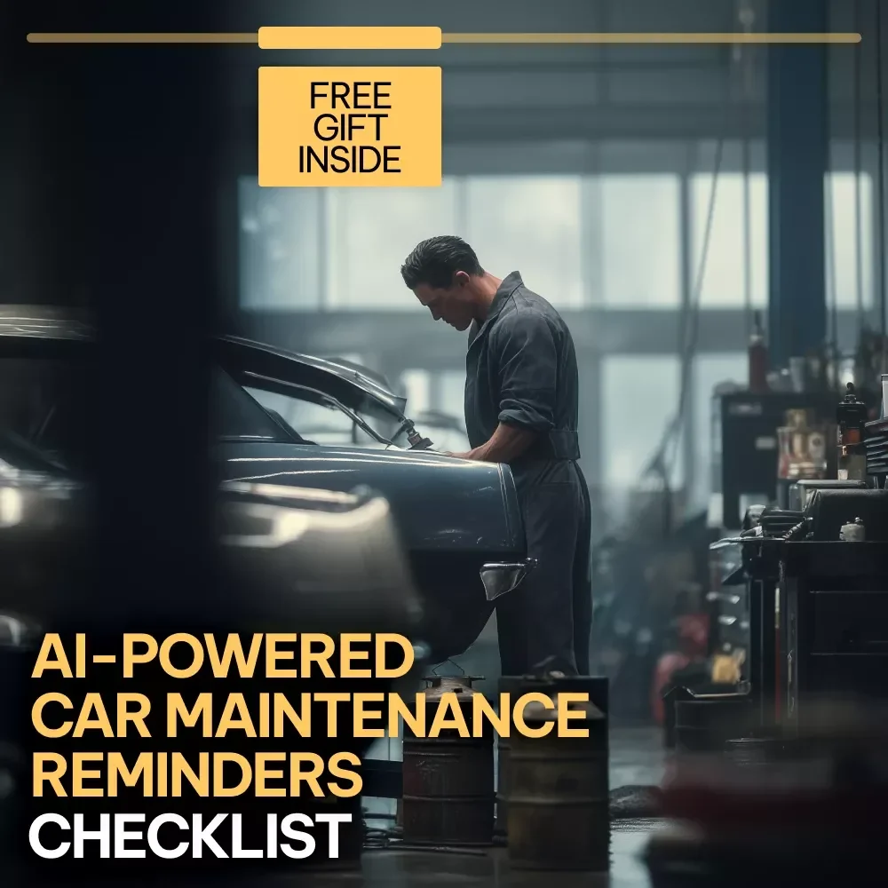 Checklist for AI-Powered Car Maintenance Reminders | Smart ai reminders for car maintenance | Digital Download Checklist for Busy Drivers