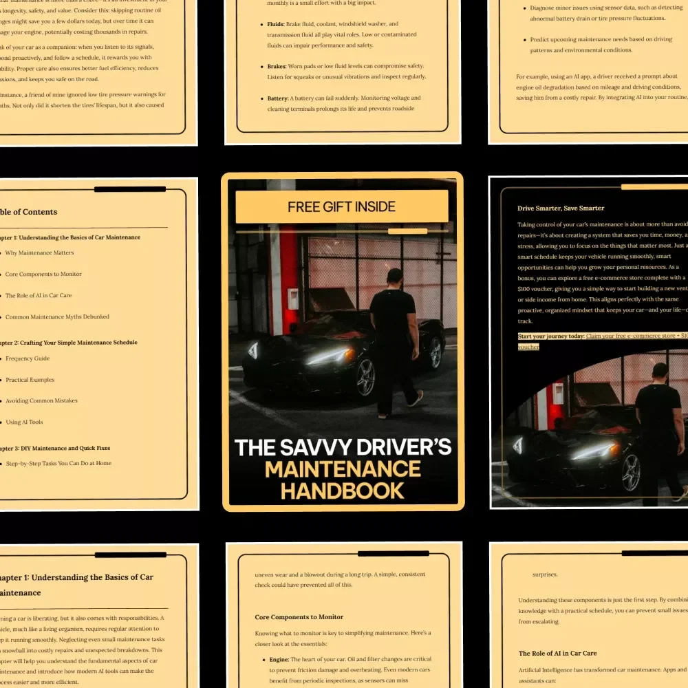 The Savvy Driver’s Maintenance Handbook: A Simple Car Maintenance Schedule Guide with AI Tools