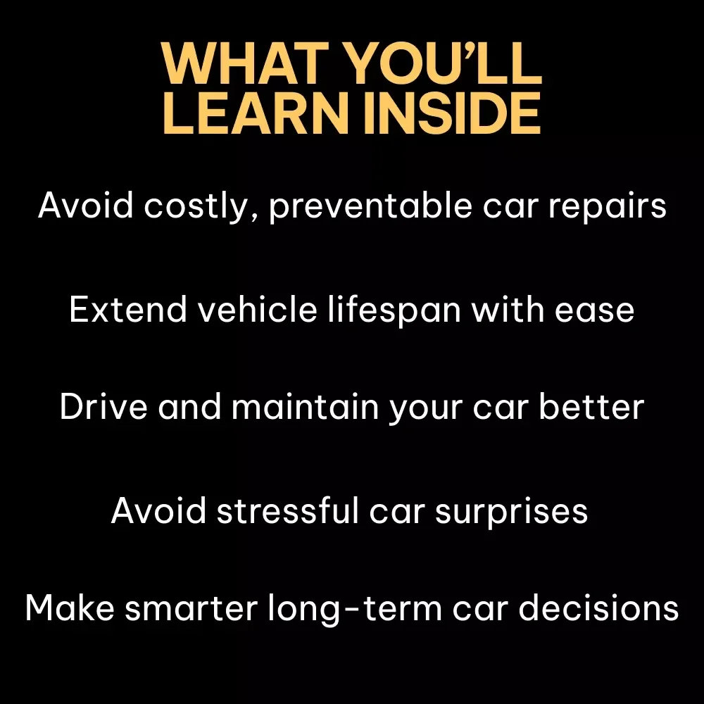 Small Habits Big Car Problems – Car Maintenance Guide eBook, Driving Habits Checklist, Vehicle Longevity Digital Download for Smarter Car Ownership