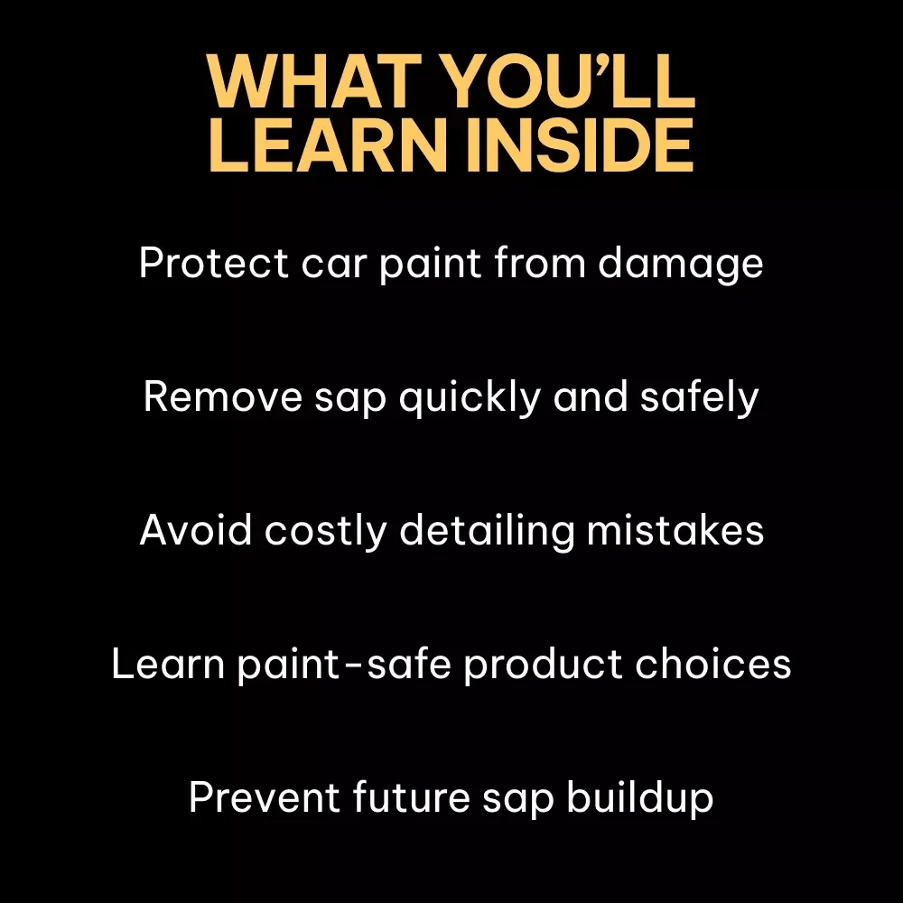 Remove Tree Sap Safely – A Complete Guide on how to get tree sap off car paint | Paint-Safe Methods, AI Prompts & Prevention Tips