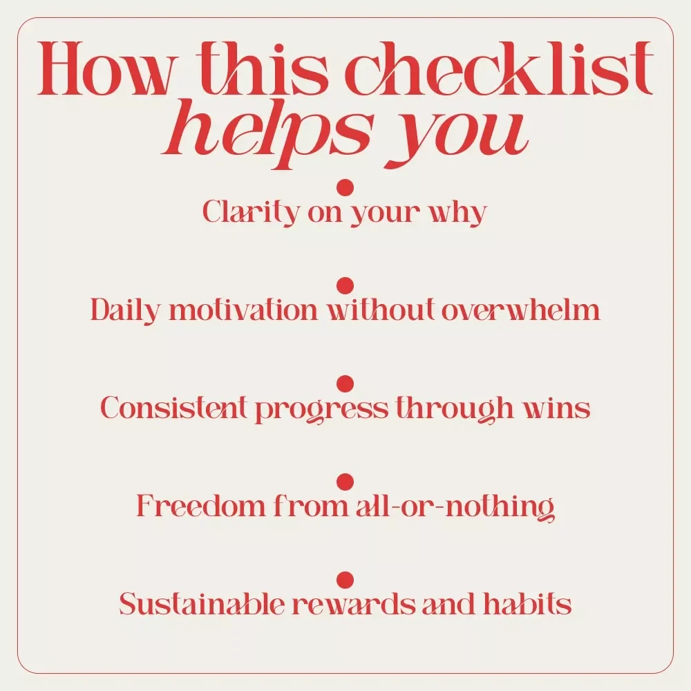 Your “Get Inspired to Lose Weight” Power Checklist – Motivation & Mindset Tool for How to Get Inspired to Lose Weight