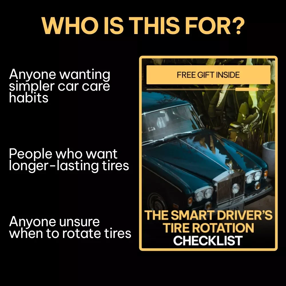 The Smart Driver’s Tire Rotation Checklist | Printable Car Care Guide | Digital Download Tire Maintenance List | how often tires should be rotated | DIY Auto Care Planner