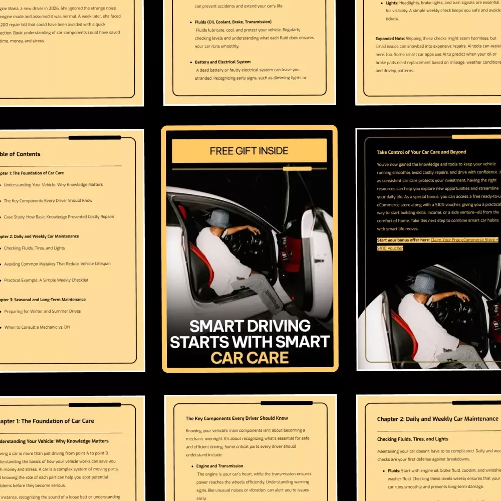 Smart Driving Starts with Smart Car Care: Essential Guide for Every Driver to Master Basic Car Maintenance