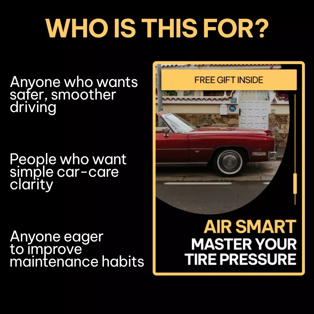 Air Smart: Master Your Tire Pressure | Digital Driving Safety Guide | Car Maintenance eBook | proper tire pressure explained | Safer Driving Habits Checklist | Printable & Mobile-Friendly Download