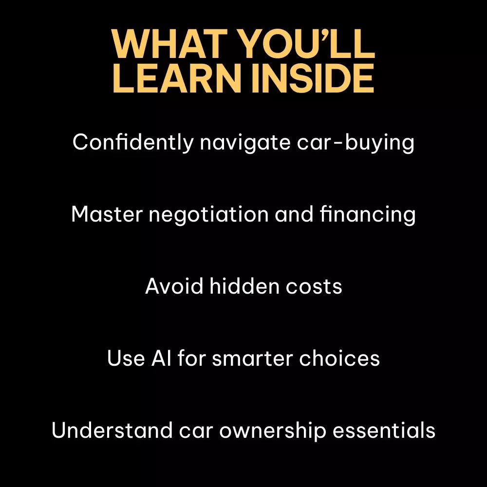 Smart Moves for First-Time Car Buyers: The Ultimate Guide for Things to Know Before Buying Your First Car