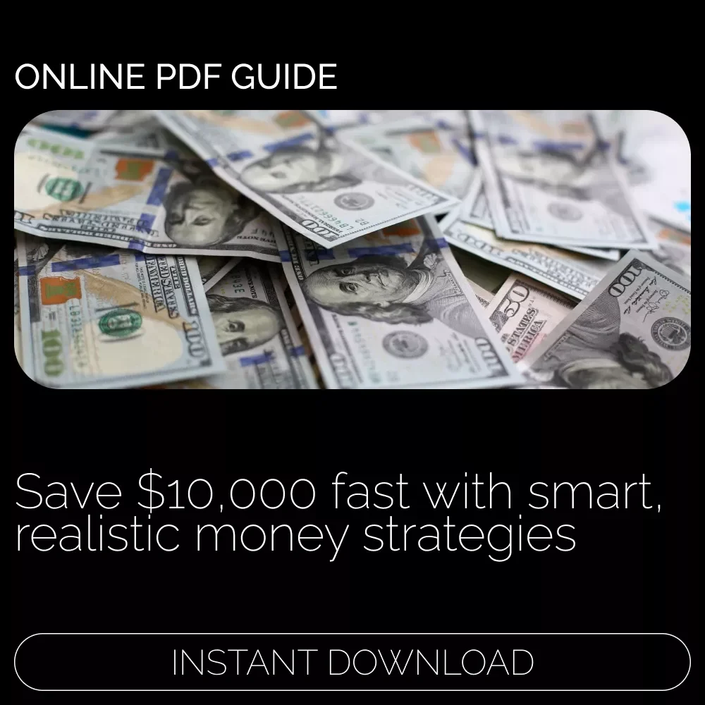 $10,000 in 6 Months: Smart Steps to Save Big 💵✨ | Money Saving Guide, Budgeting eBook, Financial Planning Digital Download
