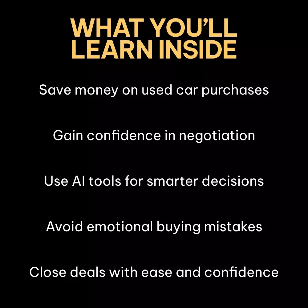 Win Every Used Car Negotiation: Master the Art of Negotiating the Best Price on Your Next Used Car Purchase