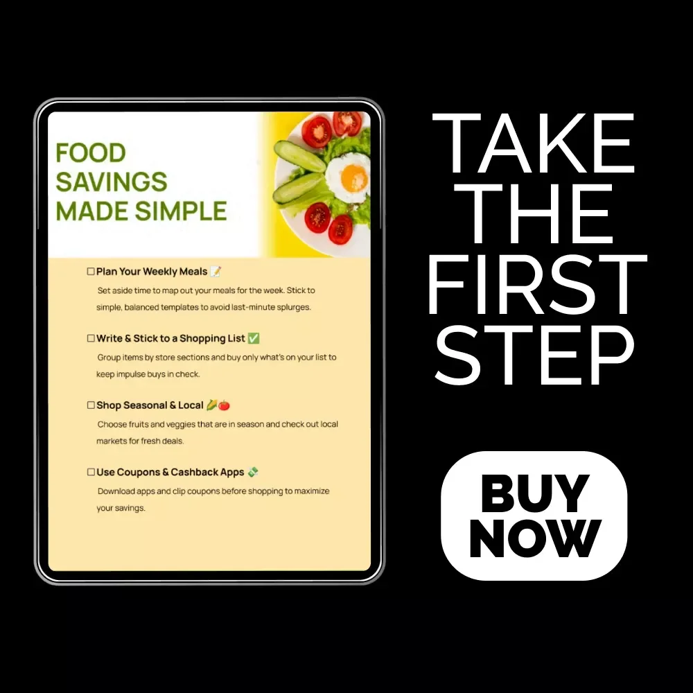 Food Savings Made Simple 🍽️💰 | Budget Meal Planning Guide, Grocery Savings eBook, Food Waste Reduction Checklist, Smart Dining on a Budget Digital Download