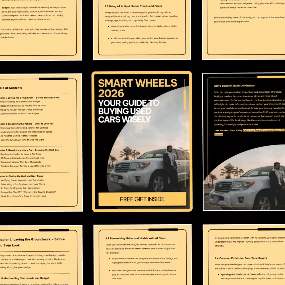 Smart Wheels 2026: Your Ultimate Guide to Buying Used Cars Wisely – Smart Tips and AI Tools for First-Time Buyers
