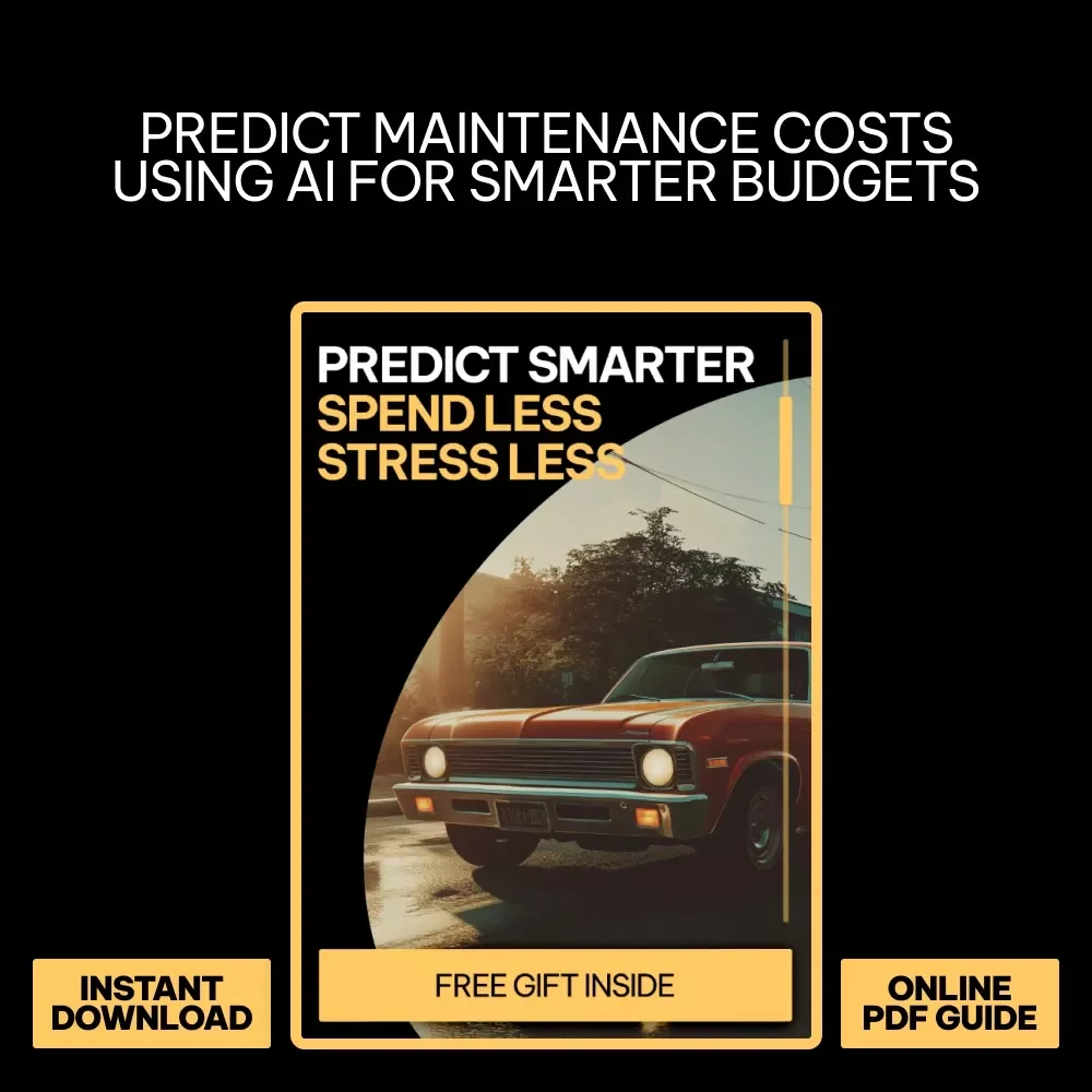 Predict Smarter Spend Less Stress Less | AI Maintenance Cost Guide, Predictive Budget Planning eBook, Smart Spending Digital Download