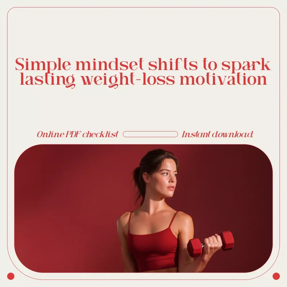 Your “Get Inspired to Lose Weight” Power Checklist – Motivation & Mindset Tool for How to Get Inspired to Lose Weight