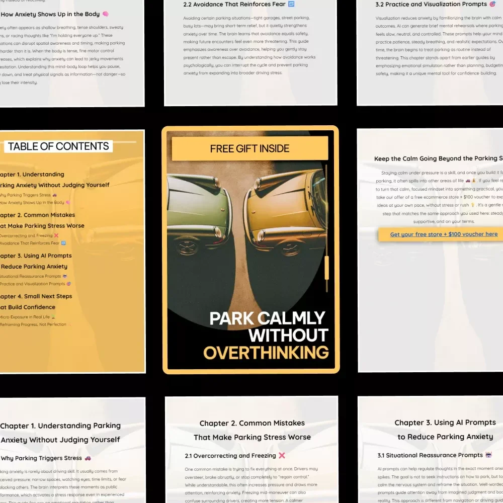 Park Calmly Without Overthinking – A Gentle Guide on how to deal with parking anxiety, Build Confidence & Stress-Free Parking Habits