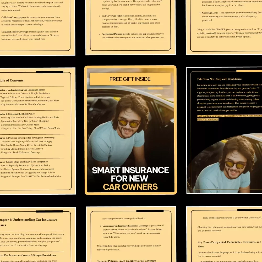 Smart Insurance for New Car Owners: A Guide to Understanding Insurance Basics & Choosing the Right Policy