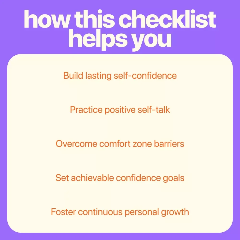 The Self-Esteem Supercharge Checklist - 3 Major Things to Boost Your Self-Esteem