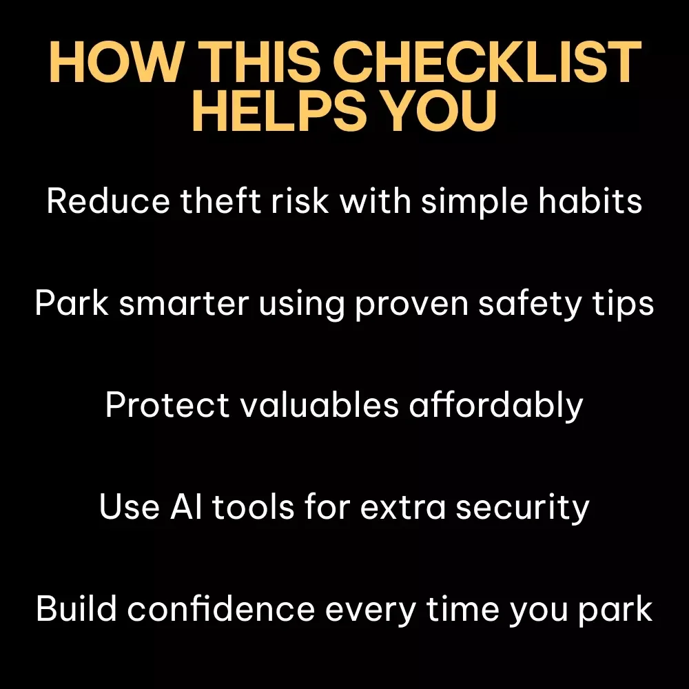 Lock It Like a Pro – Car Theft Prevention Guide, Vehicle Security Checklist, Smart Parking Safety Tips, Digital Download eBook for Drivers