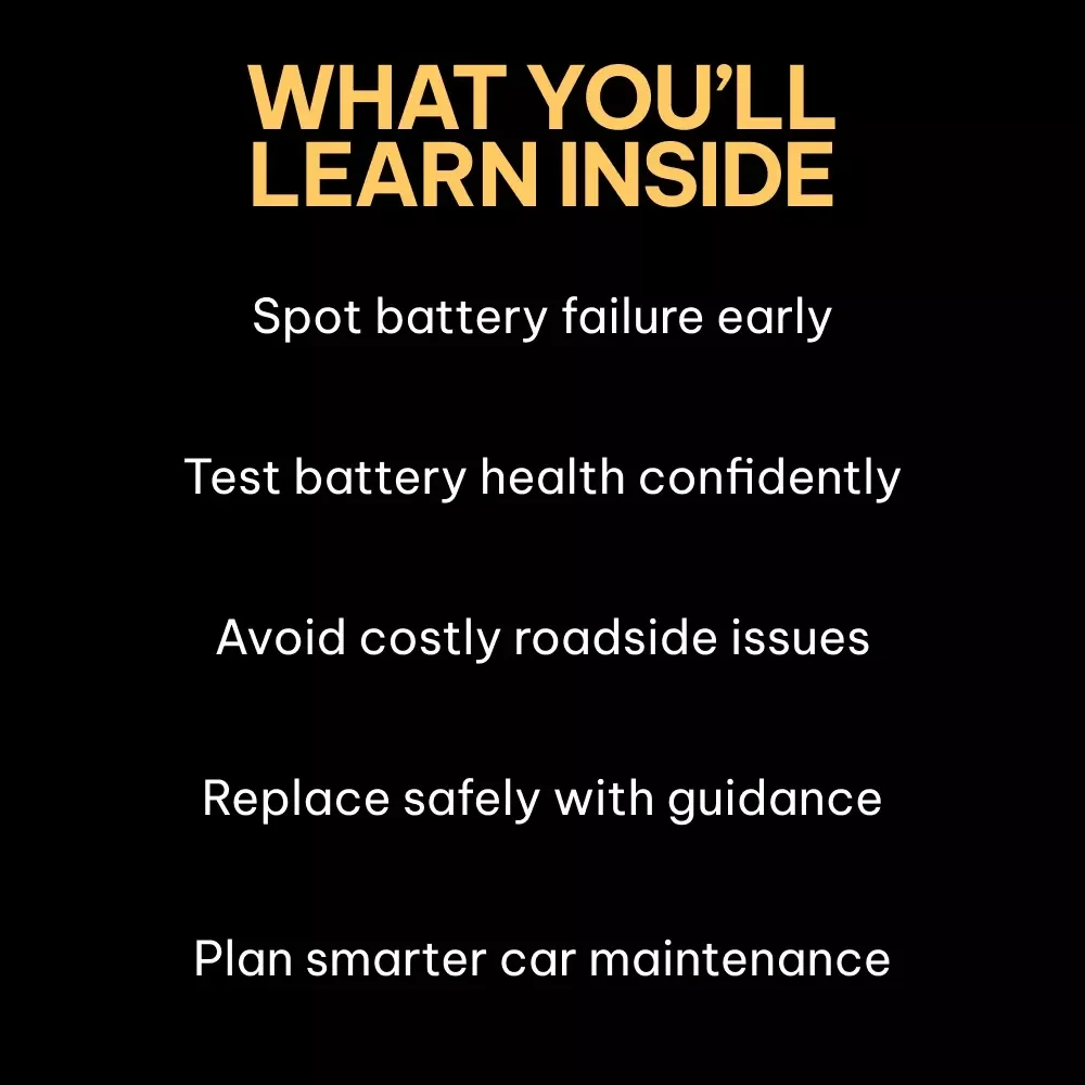 Keep Driving: Know When to Replace Batteries | Car Battery Care eBook Guide | Digital Download for Smart Drivers | when to replace a car battery Tips & Maintenance Checklist | DIY Auto Care Resource