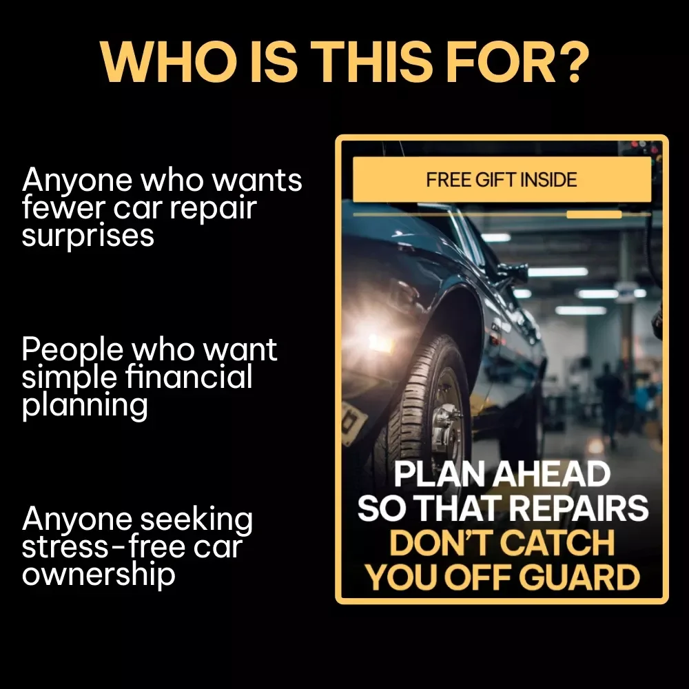 Plan Ahead So That Repairs Don’t Catch You Off Guard – Practical Guide on how to plan for unexpected car repairs | Smart Car Budgeting Digital Download